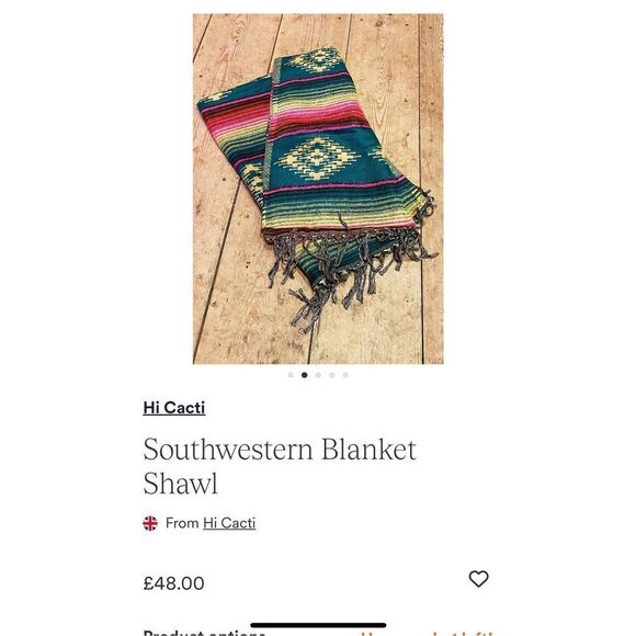 Southwest Blanket Scarf - Picture 2 of 5